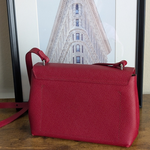 Longchamp Roseau Cherry Red Crossbody - Picture 7 of 9